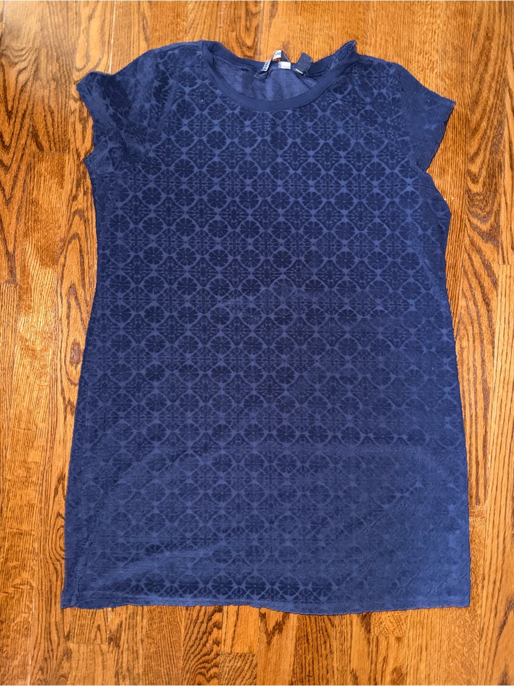 Lands' End Navy Blue Swim Coverup